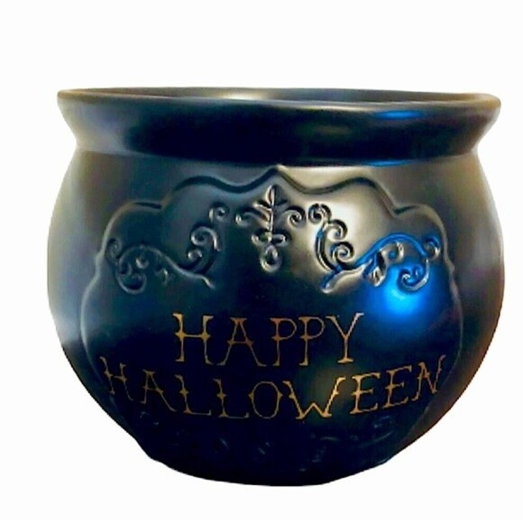 Other - Magenta Ceramic Happy Halloween Cauldron